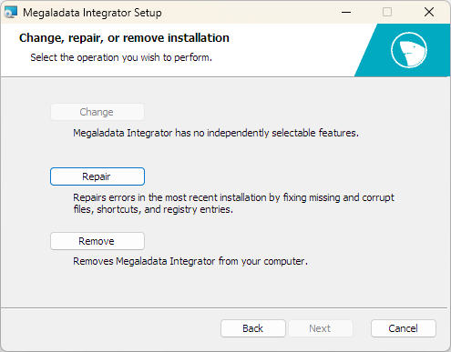 Megaladata Integrator installer