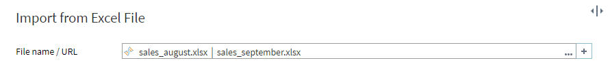Adding files to the File name/URL field