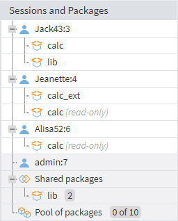Working with an external package "lib"
